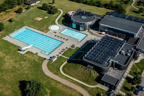 Drönarbild Karlsrobadet
